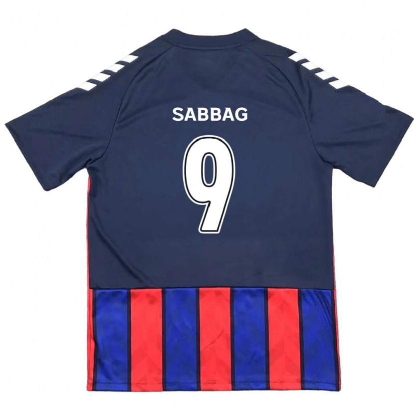 Danxen Kinder Pablo Sabbag #9 Off-White Rot Heimtrikot Trikot 2025/26 T-Shirt