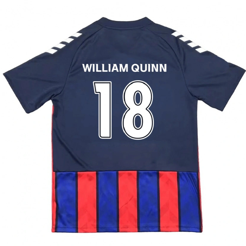 Danxen Kinder Max William Quinn #18 Off-White Rot Heimtrikot Trikot 2025/26 T-Shirt