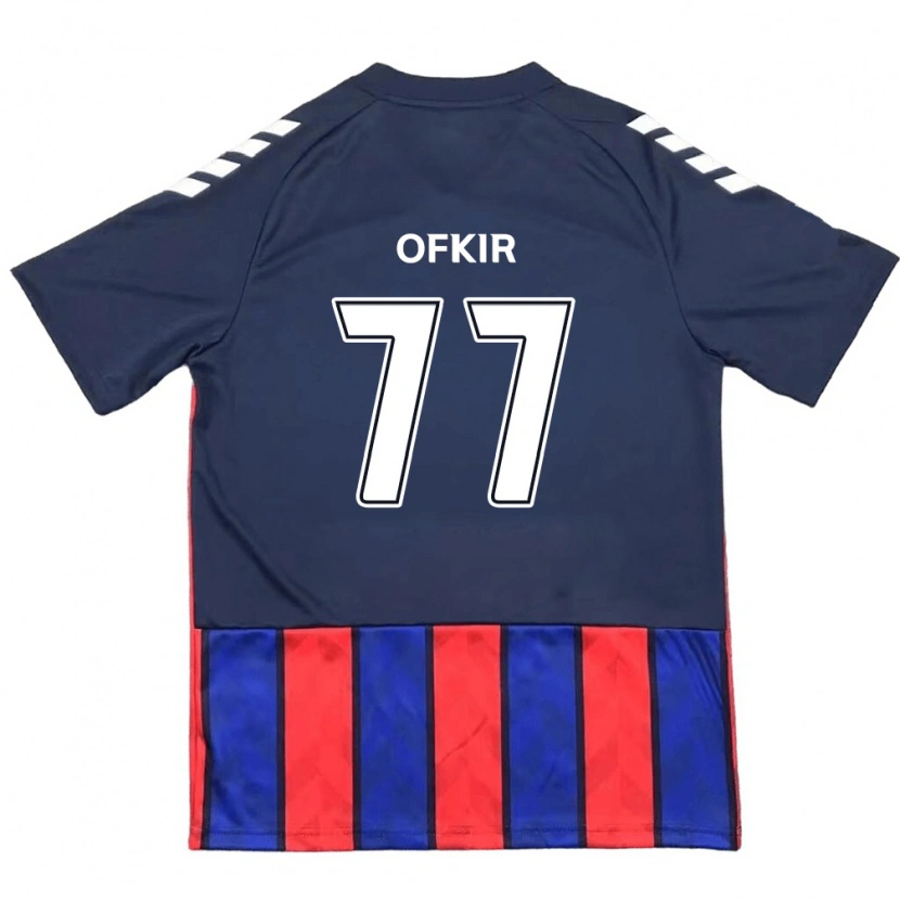 Danxen Kinder Mohamed Ofkir #77 Off-White Rot Heimtrikot Trikot 2025/26 T-Shirt