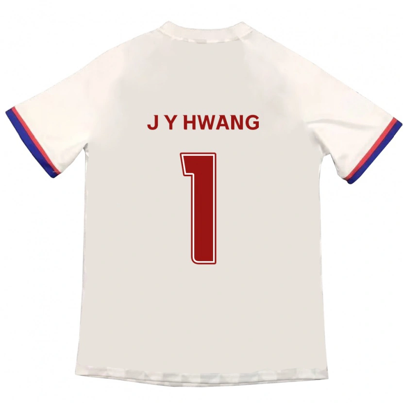 Danxen Kinder Jae-Yun Hwang #1 Königsblau Rot Auswärtstrikot Trikot 2025/26 T-Shirt