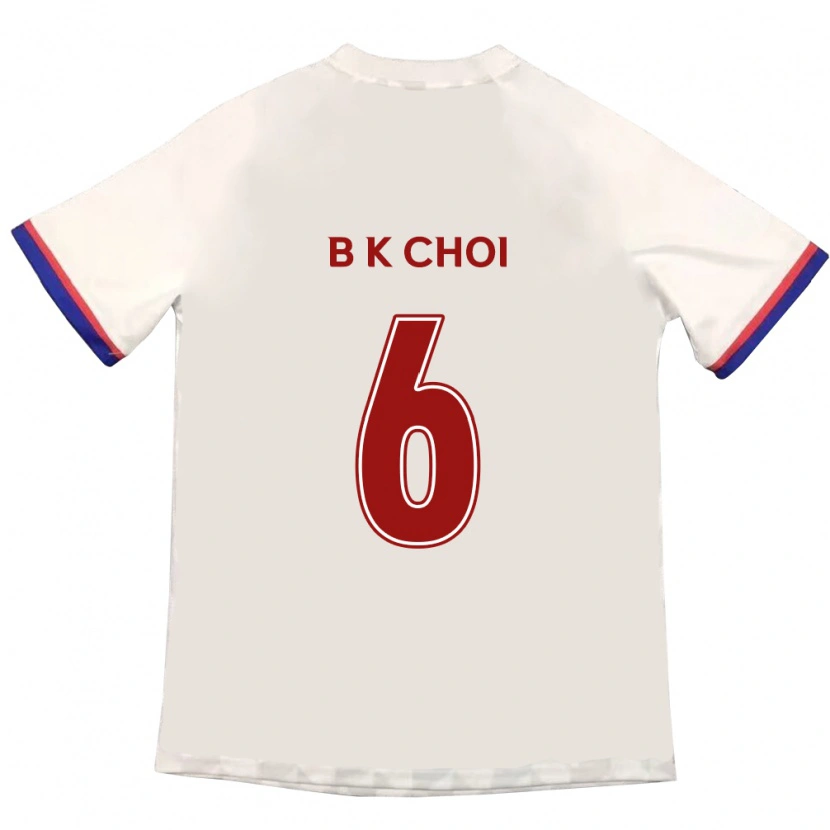 Danxen Kinder Kyu-Baek Choi #6 Königsblau Rot Auswärtstrikot Trikot 2025/26 T-Shirt