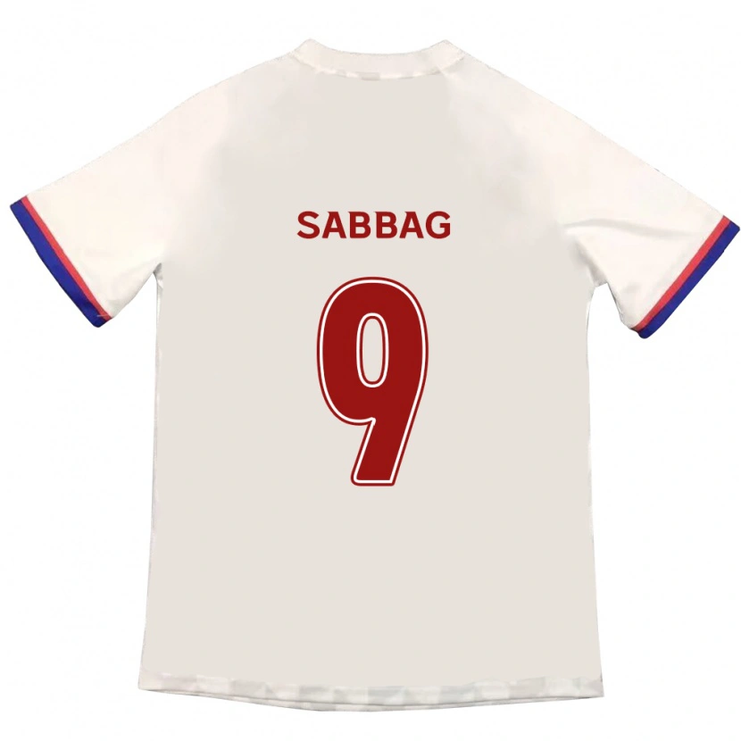 Danxen Kinder Pablo Sabbag #9 Königsblau Rot Auswärtstrikot Trikot 2025/26 T-Shirt