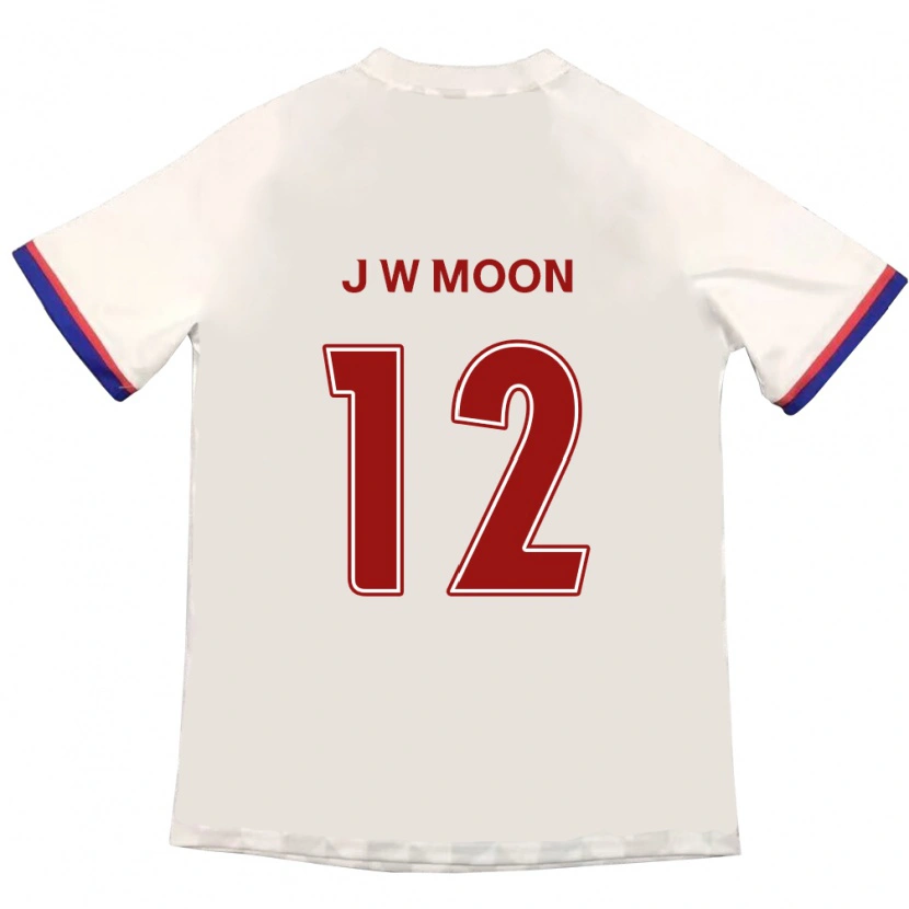 Danxen Kinder Jung-Woo Moon #12 Königsblau Rot Auswärtstrikot Trikot 2025/26 T-Shirt