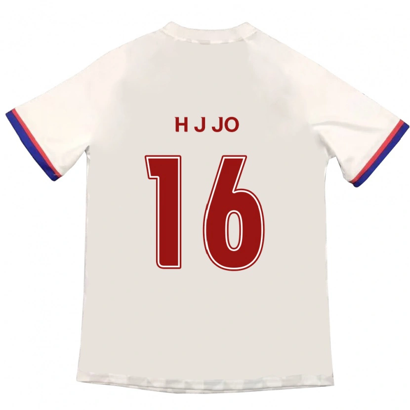 Danxen Kinder Jun-Hyun Jo #16 Königsblau Rot Auswärtstrikot Trikot 2025/26 T-Shirt