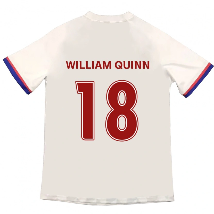 Danxen Kinder Max William Quinn #18 Königsblau Rot Auswärtstrikot Trikot 2025/26 T-Shirt