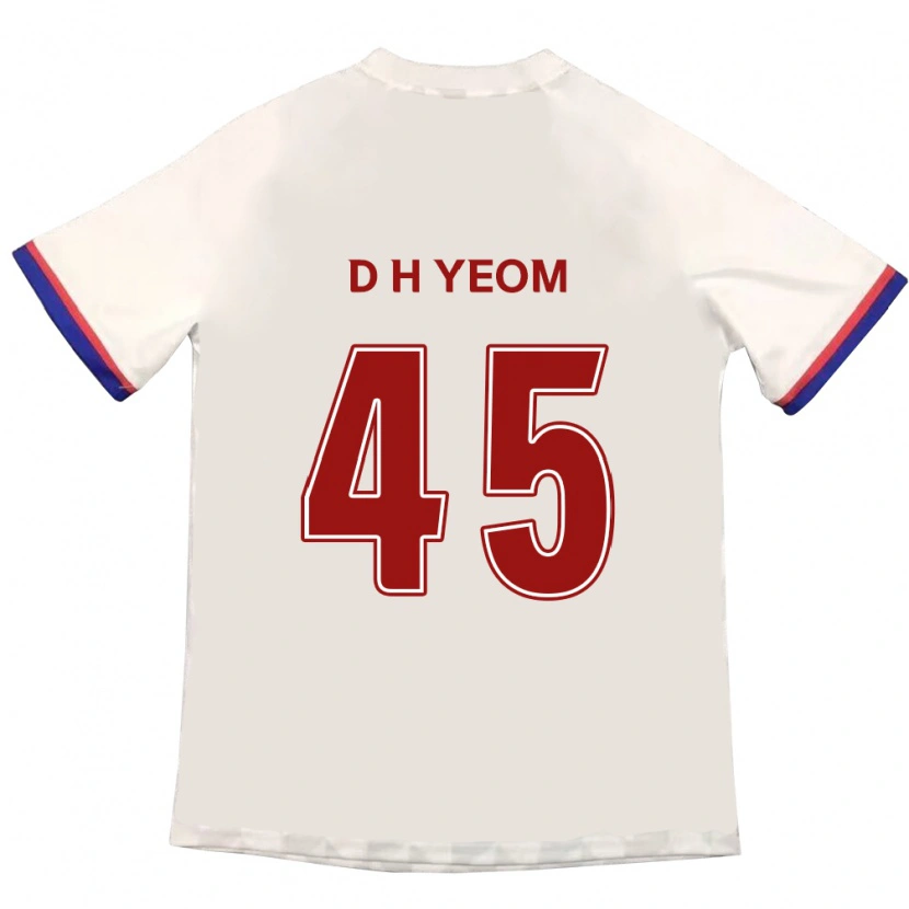 Danxen Kinder Do-Hyeon Yeom #45 Königsblau Rot Auswärtstrikot Trikot 2025/26 T-Shirt