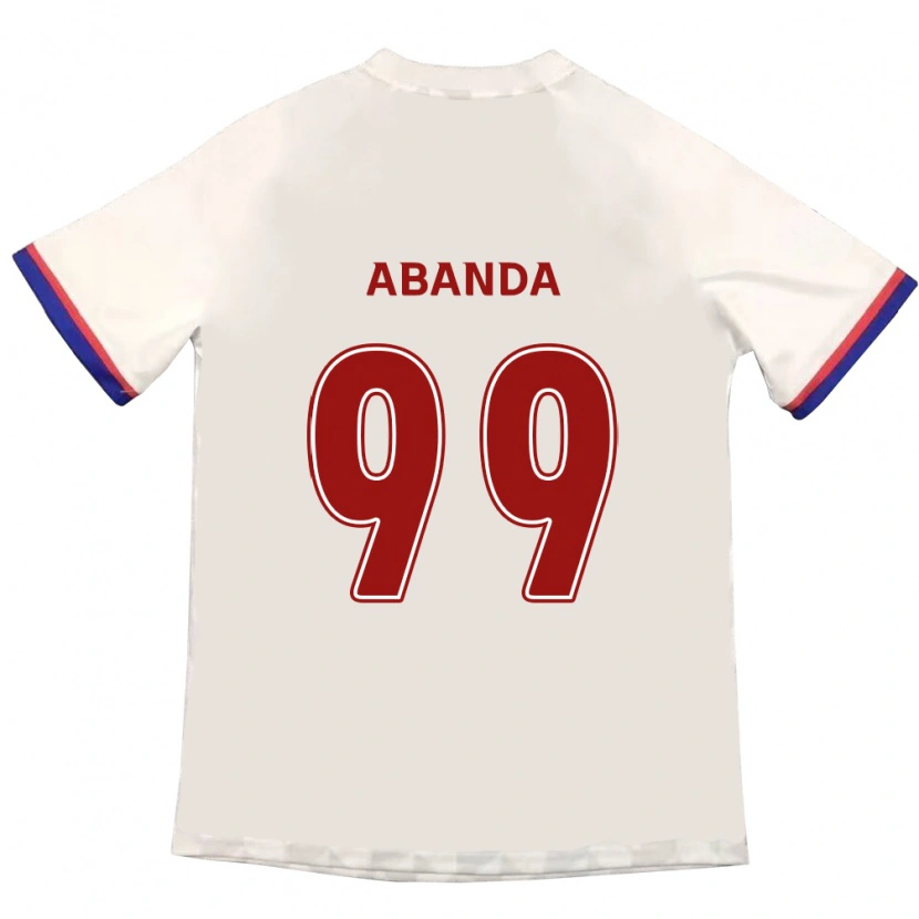 Danxen Kinder Leroy Abanda #99 Königsblau Rot Auswärtstrikot Trikot 2025/26 T-Shirt