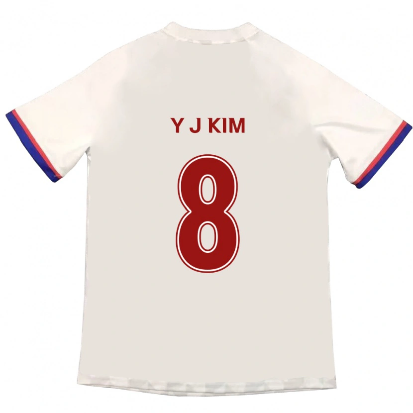 Danxen Kinder Kim Yun-Ji #8 Königsblau Rot Auswärtstrikot Trikot 2025/26 T-Shirt