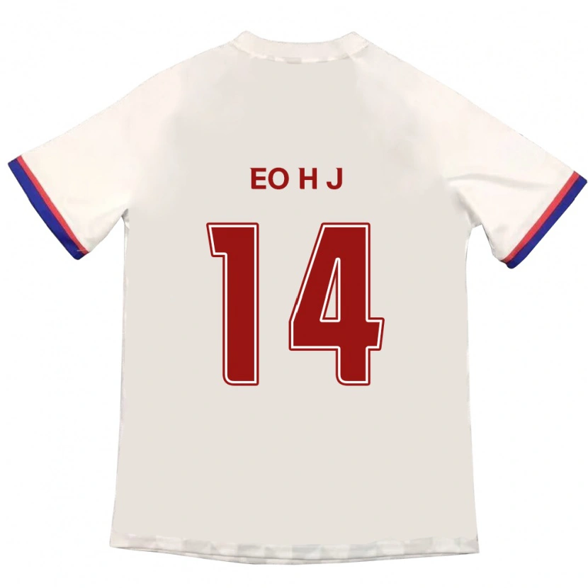 Danxen Kinder Eo Hee-Jin #14 Königsblau Rot Auswärtstrikot Trikot 2025/26 T-Shirt