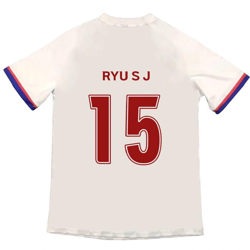 Danxen Kinder Ryu Soo-Jung #15 Königsblau Rot Auswärtstrikot Trikot 2025/26 T-Shirt