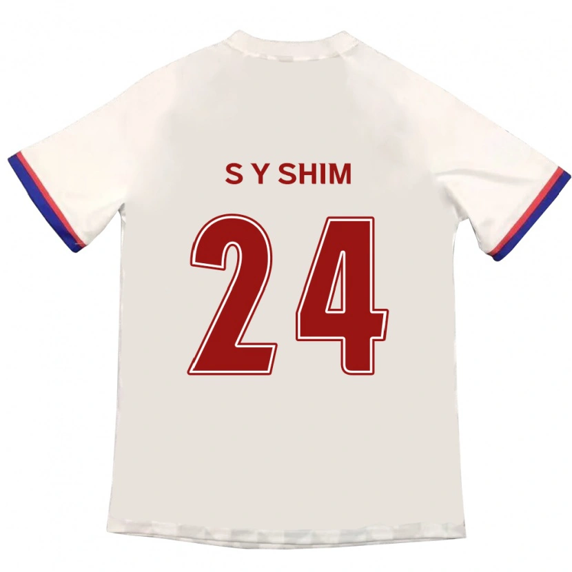 Danxen Kinder Shim Seo-Yeon #24 Königsblau Rot Auswärtstrikot Trikot 2025/26 T-Shirt