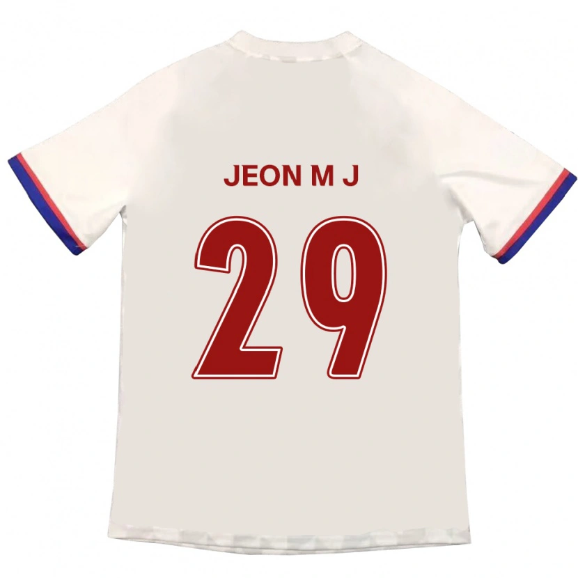 Danxen Kinder Jeon Min-Ji #29 Königsblau Rot Auswärtstrikot Trikot 2025/26 T-Shirt