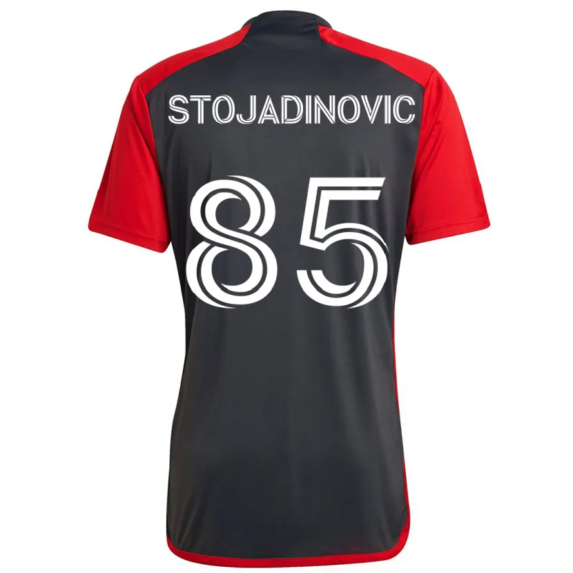 Danxen Kinder Marko Stojadinovic #85 Grau Rot Heimtrikot Trikot 2024/25 T-Shirt