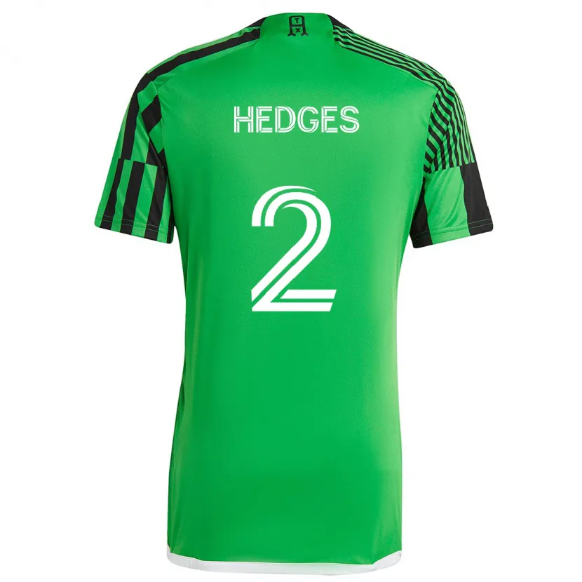 Danxen Kinder Matt Hedges #2 Grün Schwarz Heimtrikot Trikot 2024/25 T-Shirt