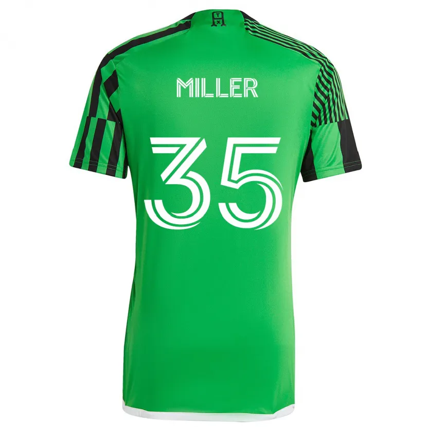 Danxen Kinder Mason Miller #35 Grün Schwarz Heimtrikot Trikot 2024/25 T-Shirt