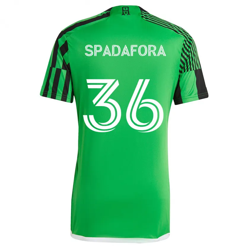 Danxen Kinder Luke Spadafora #36 Grün Schwarz Heimtrikot Trikot 2024/25 T-Shirt