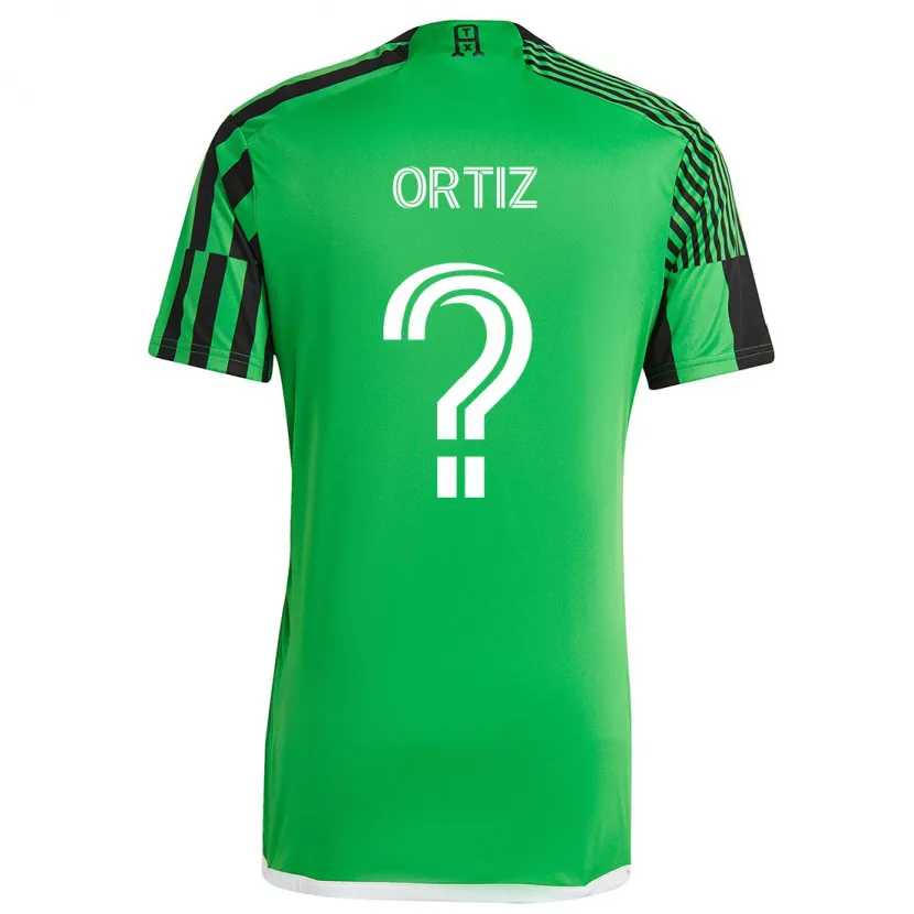 Danxen Kinder Viggo Ortiz #0 Grün Schwarz Heimtrikot Trikot 2024/25 T-Shirt