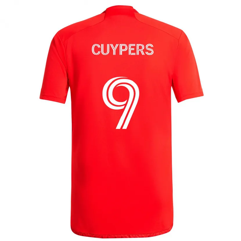 Danxen Kinder Hugo Cuypers #9 Rot-Weiss Heimtrikot Trikot 2024/25 T-Shirt