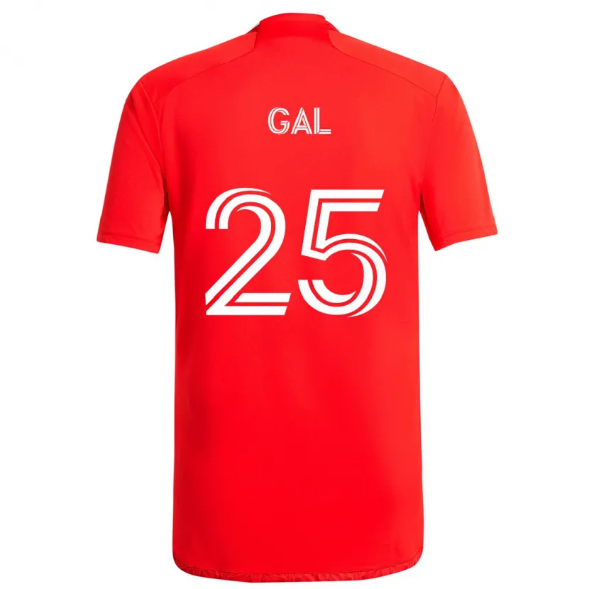 Danxen Kinder Jeff Gal #25 Rot-Weiss Heimtrikot Trikot 2024/25 T-Shirt