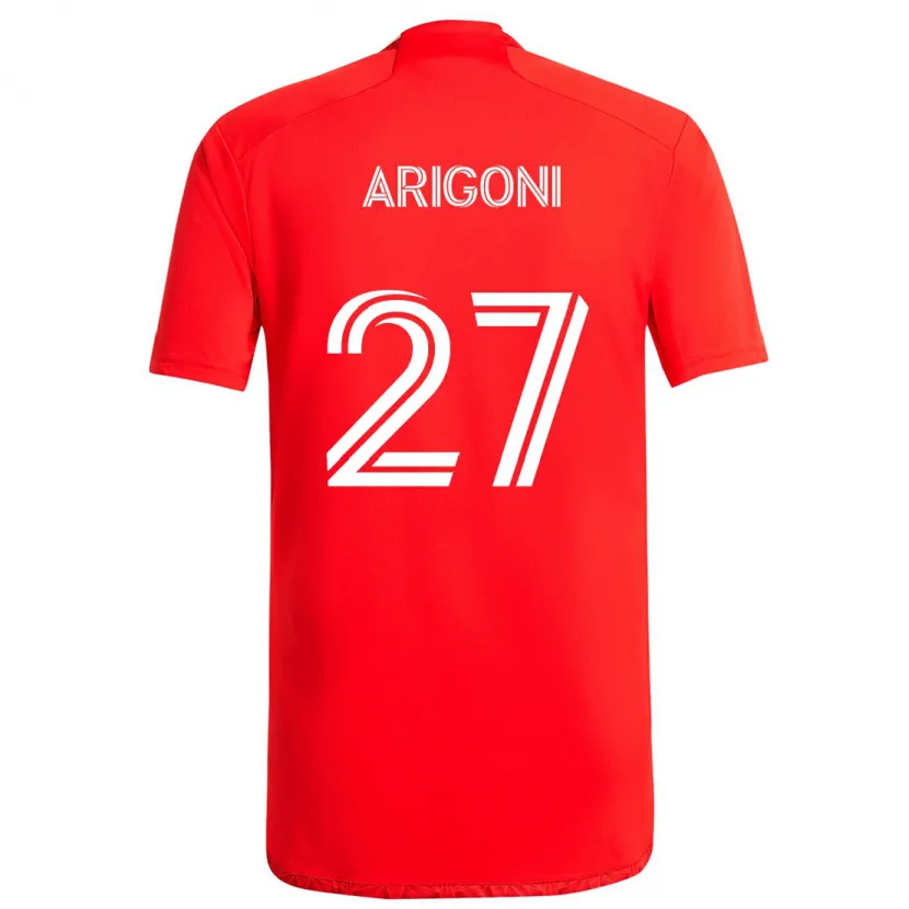 Danxen Kinder Allan Arigoni #27 Rot-Weiss Heimtrikot Trikot 2024/25 T-Shirt