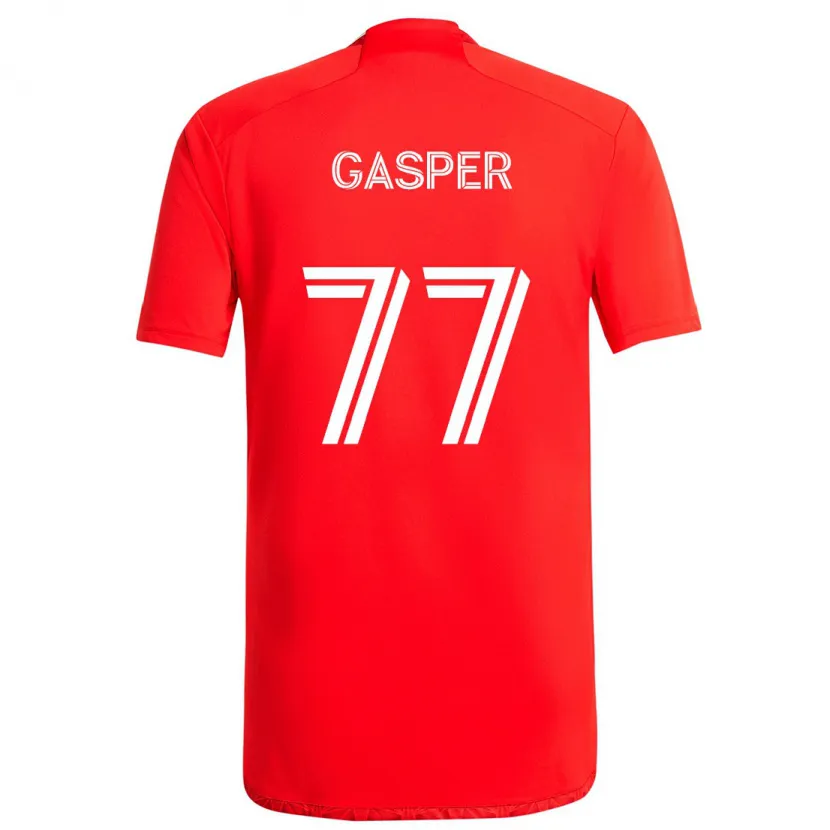 Danxen Kinder Chase Gasper #77 Rot-Weiss Heimtrikot Trikot 2024/25 T-Shirt