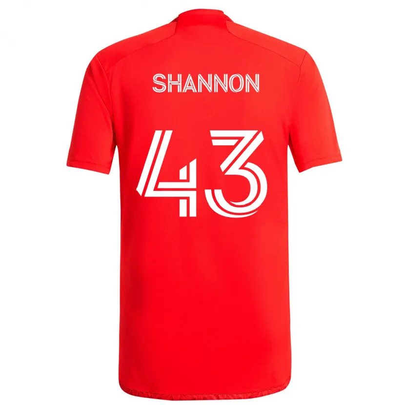 Danxen Kinder Jaylen Shannon #43 Rot-Weiss Heimtrikot Trikot 2024/25 T-Shirt