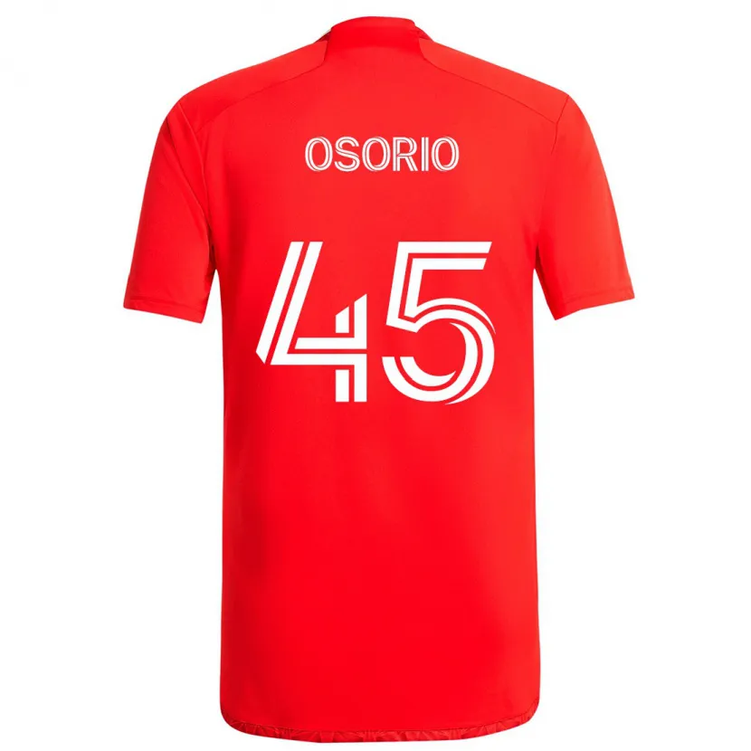 Danxen Kinder Harold Osorio #45 Rot-Weiss Heimtrikot Trikot 2024/25 T-Shirt