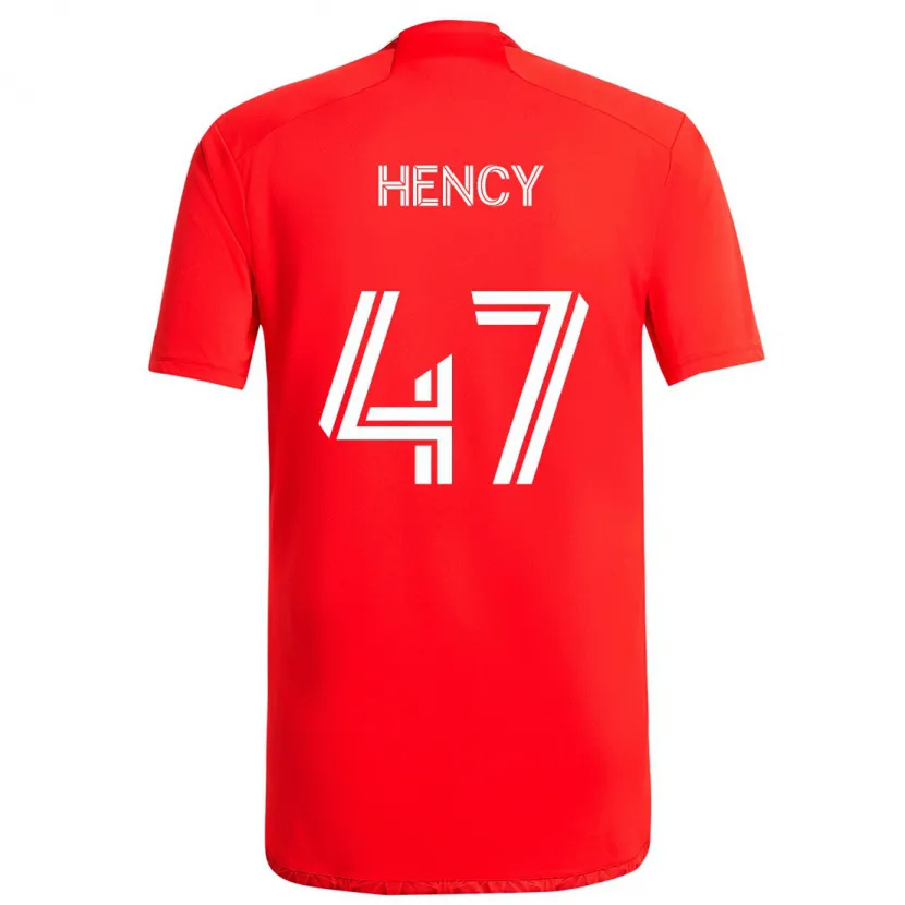 Danxen Kinder Billy Hency #47 Rot-Weiss Heimtrikot Trikot 2024/25 T-Shirt