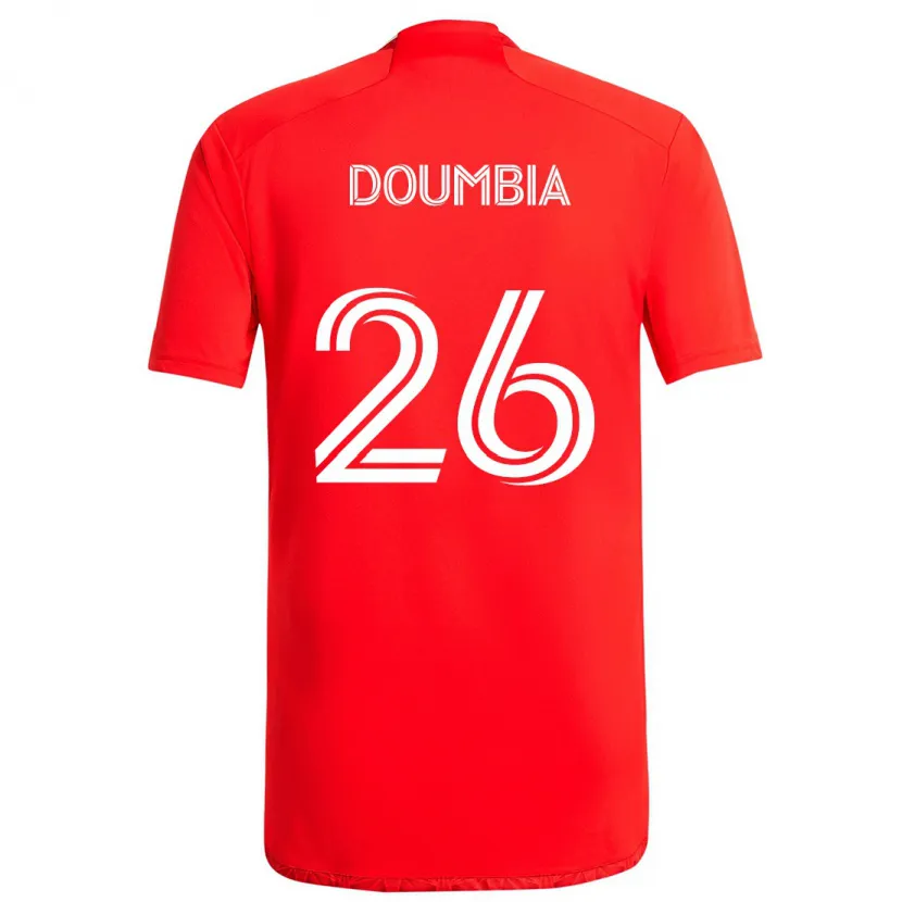 Danxen Kinder Ousmane Doumbia #26 Rot-Weiss Heimtrikot Trikot 2024/25 T-Shirt