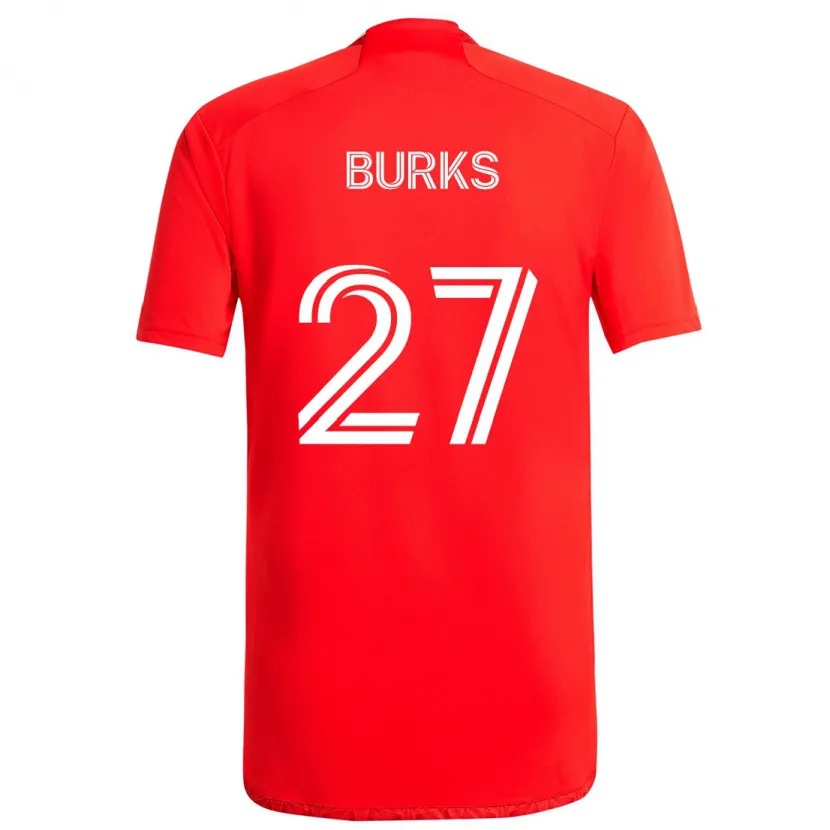 Danxen Kinder Kendall Burks #27 Rot-Weiss Heimtrikot Trikot 2024/25 T-Shirt