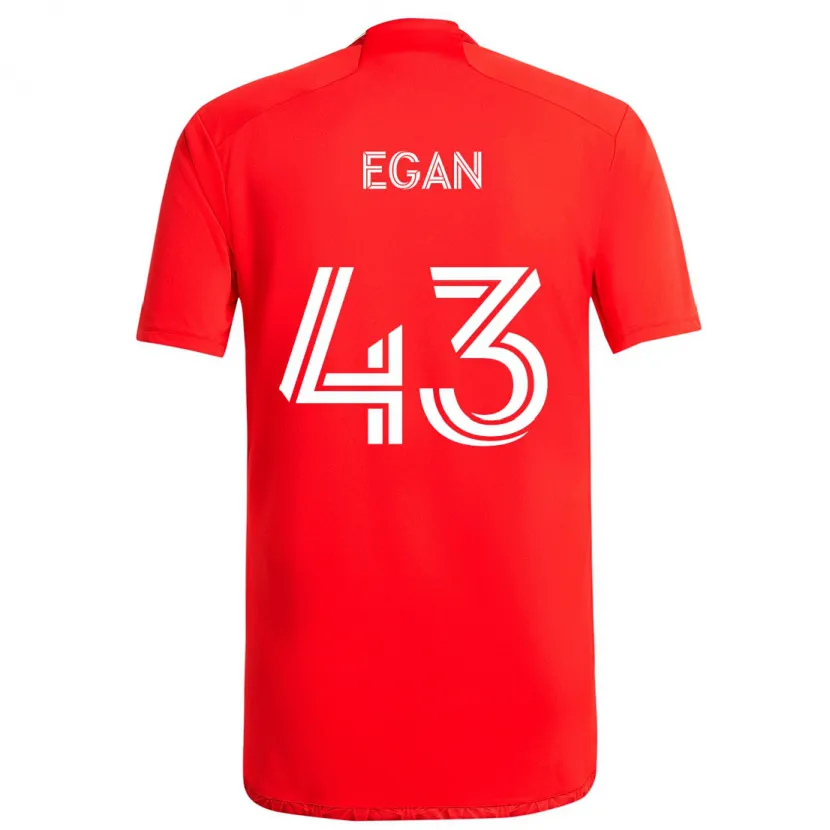 Danxen Kinder Noah Egan #43 Rot-Weiss Heimtrikot Trikot 2024/25 T-Shirt