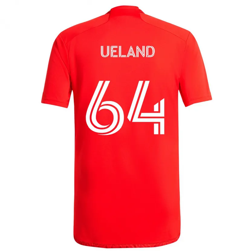 Danxen Kinder Andreas Ueland #64 Rot-Weiss Heimtrikot Trikot 2024/25 T-Shirt