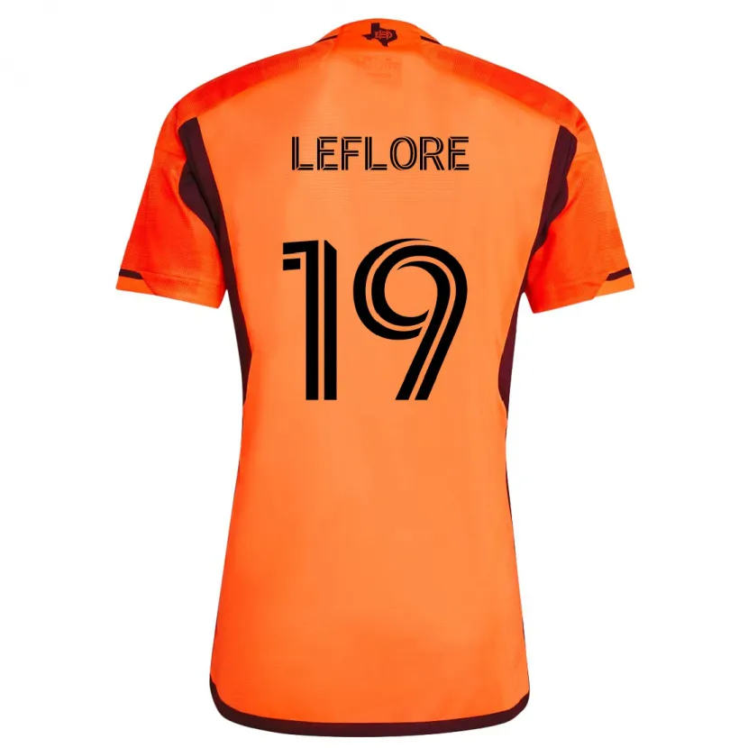 Danxen Kinder Isaiah Leflore #19 Orange Schwarz Heimtrikot Trikot 2024/25 T-Shirt