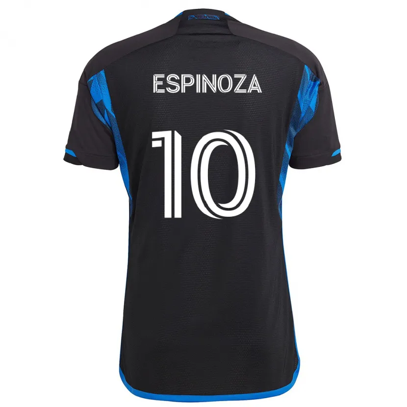 Danxen Kinder Cristian Espinoza #10 Blau Schwarz Heimtrikot Trikot 2024/25 T-Shirt