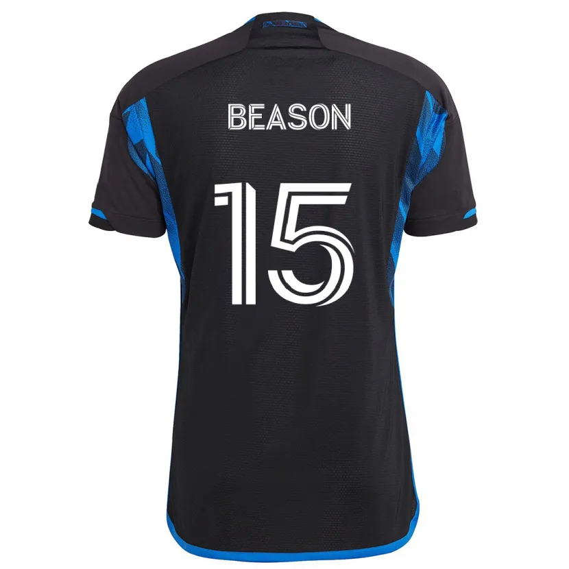 Danxen Kinder Tanner Beason #15 Blau Schwarz Heimtrikot Trikot 2024/25 T-Shirt