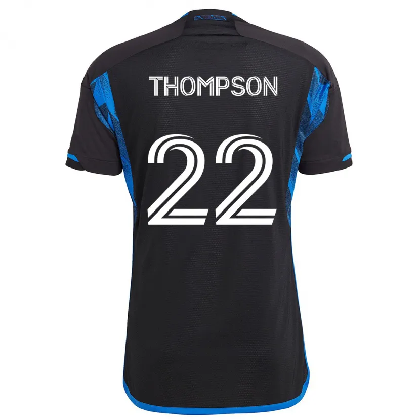 Danxen Kinder Tommy Thompson #22 Blau Schwarz Heimtrikot Trikot 2024/25 T-Shirt