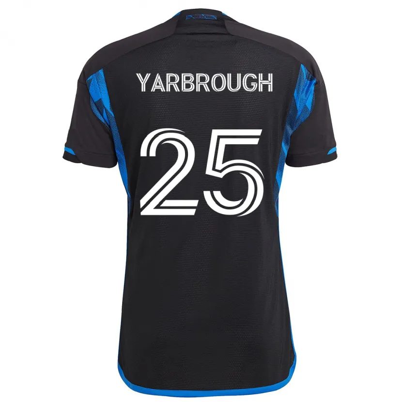 Danxen Kinder William Yarbrough #25 Blau Schwarz Heimtrikot Trikot 2024/25 T-Shirt