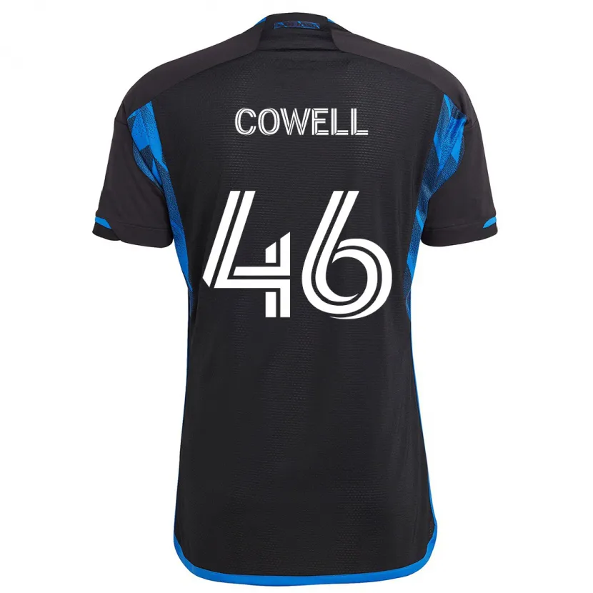 Danxen Kinder Chance Cowell #46 Blau Schwarz Heimtrikot Trikot 2024/25 T-Shirt