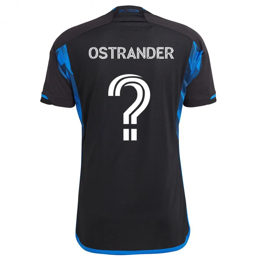 Danxen Kinder William Ostrander #0 Blau Schwarz Heimtrikot Trikot 2024/25 T-Shirt