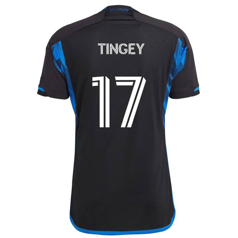 Danxen Kinder Keegan Tingey #17 Blau Schwarz Heimtrikot Trikot 2024/25 T-Shirt