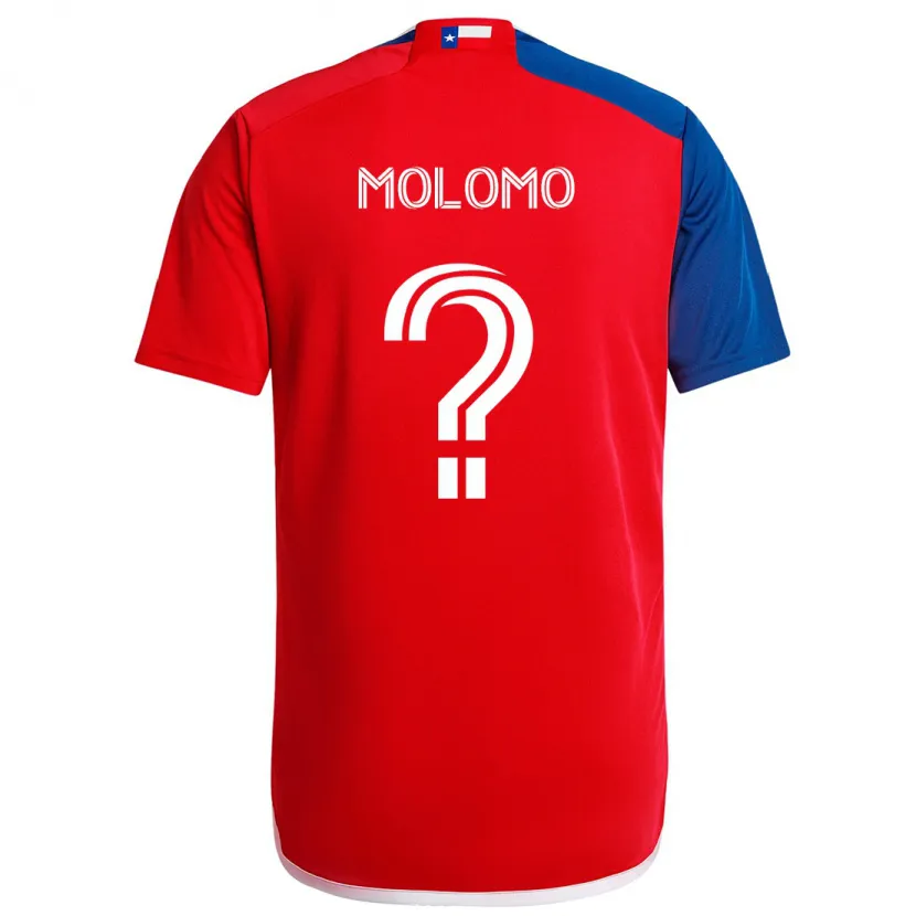 Danxen Kinder Zach Molomo #0 Blau Rot Heimtrikot Trikot 2024/25 T-Shirt