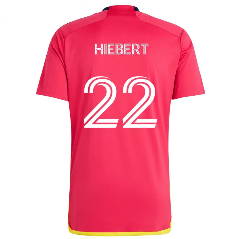 Danxen Kinder Kyle Hiebert #22 Rot Blau Heimtrikot Trikot 2024/25 T-Shirt