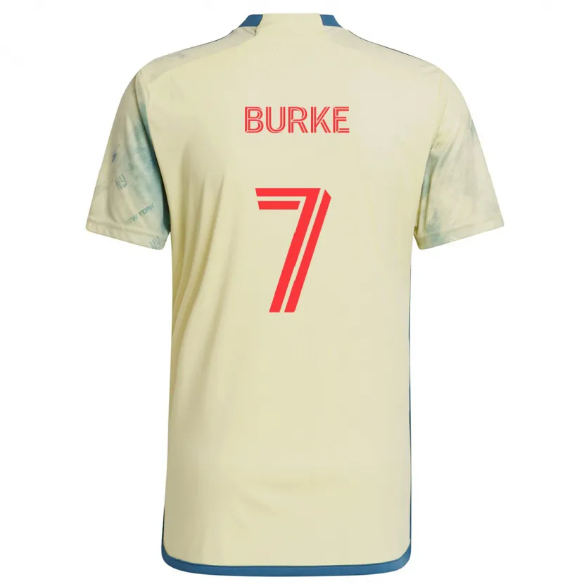 Danxen Kinder Cory Burke #7 Gelb Rot Blau Heimtrikot Trikot 2024/25 T-Shirt