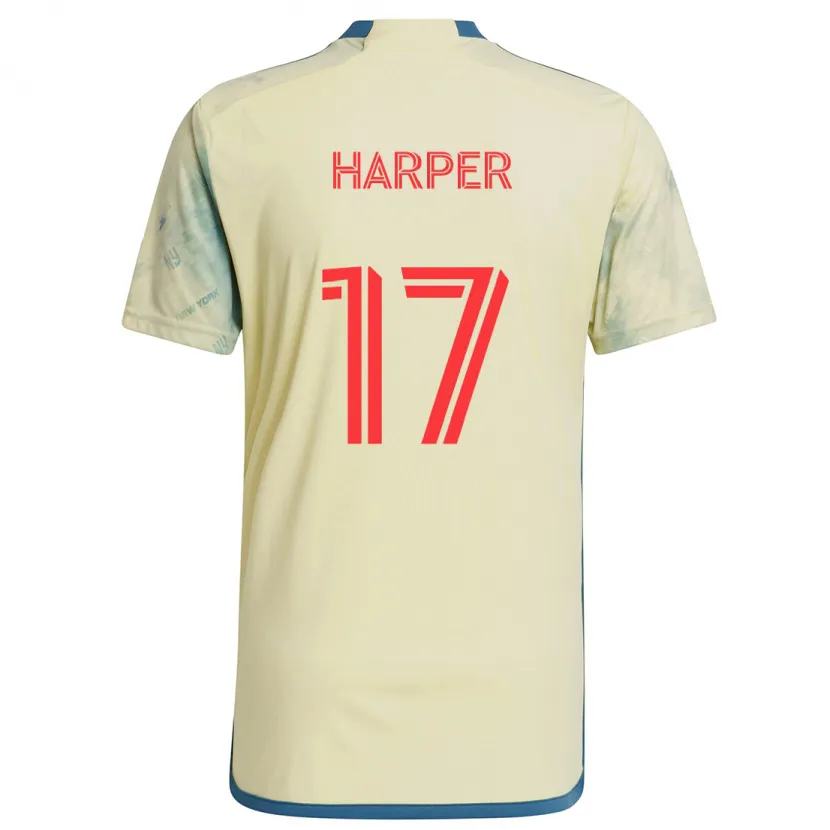 Danxen Kinder Cameron Harper #17 Gelb Rot Blau Heimtrikot Trikot 2024/25 T-Shirt