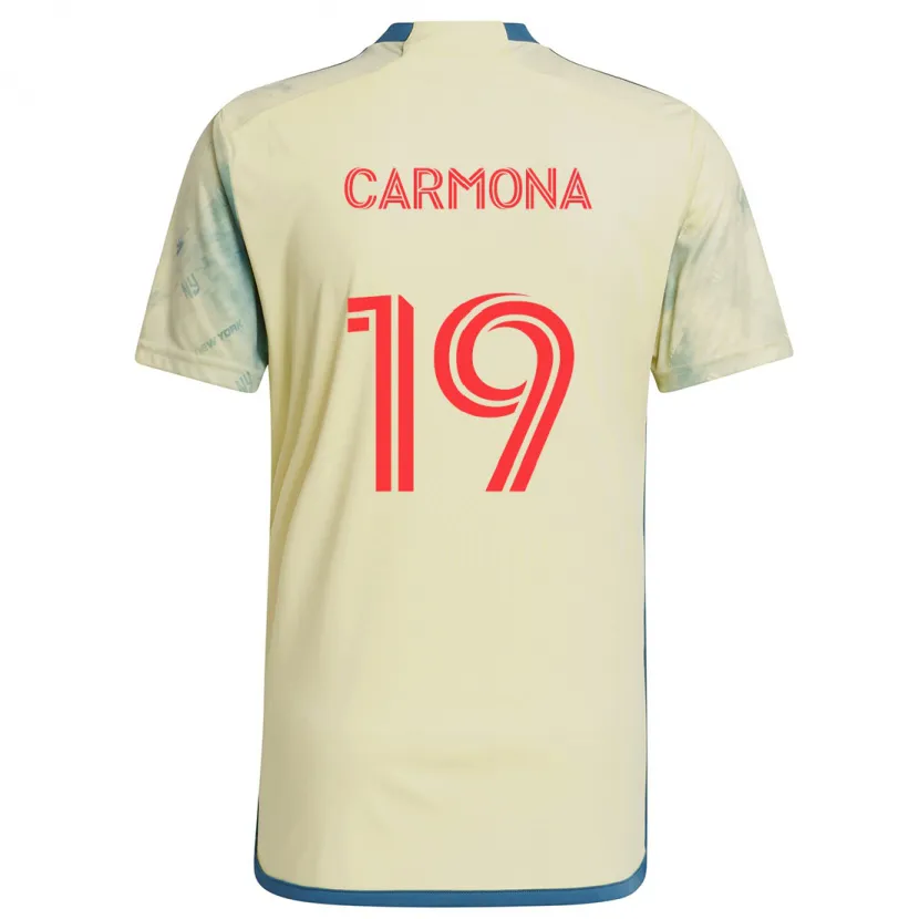 Danxen Kinder Wikelman Carmona #19 Gelb Rot Blau Heimtrikot Trikot 2024/25 T-Shirt