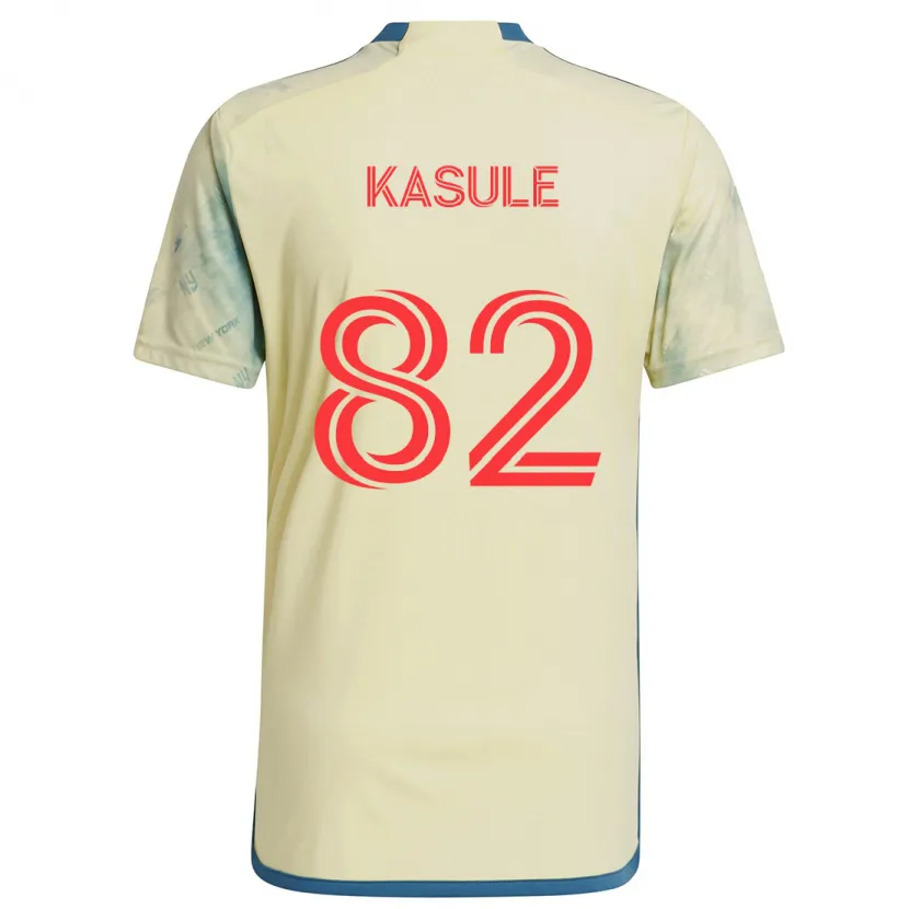 Danxen Kinder Ibrahim Kasule #82 Gelb Rot Blau Heimtrikot Trikot 2024/25 T-Shirt