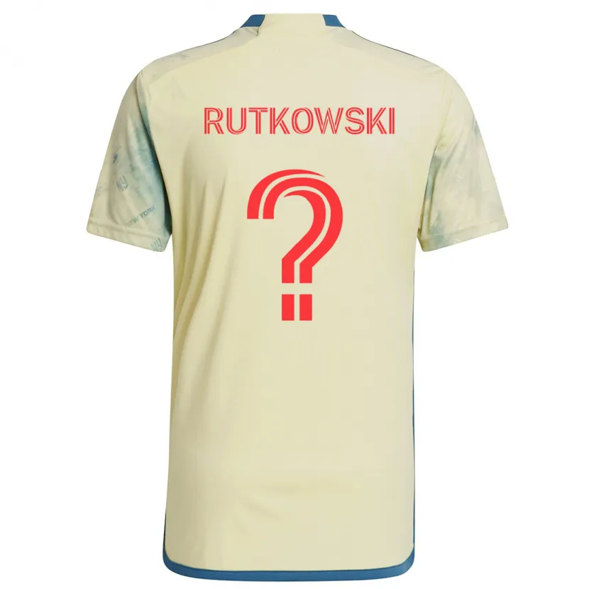 Danxen Kinder Alan Rutkowski #0 Gelb Rot Blau Heimtrikot Trikot 2024/25 T-Shirt