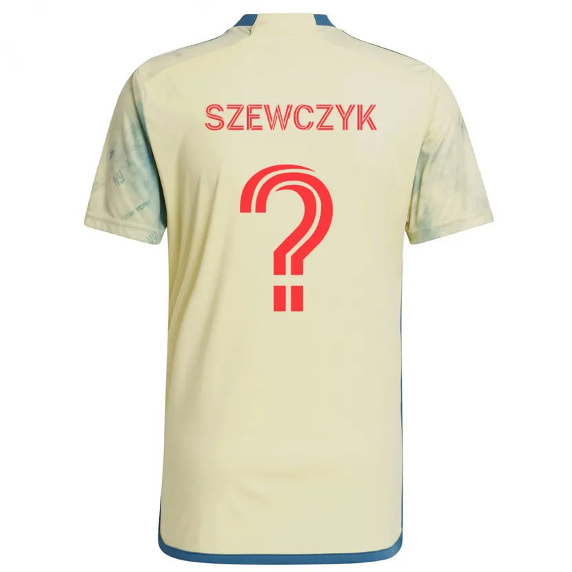 Danxen Kinder Tobias Szewczyk #0 Gelb Rot Blau Heimtrikot Trikot 2024/25 T-Shirt