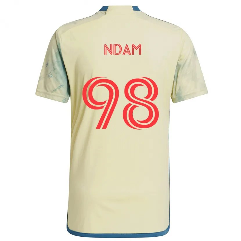 Danxen Kinder Hassan Ndam #98 Gelb Rot Blau Heimtrikot Trikot 2024/25 T-Shirt