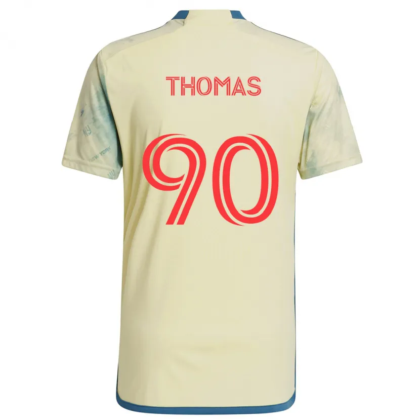 Danxen Kinder Oladayo Thomas #90 Gelb Rot Blau Heimtrikot Trikot 2024/25 T-Shirt